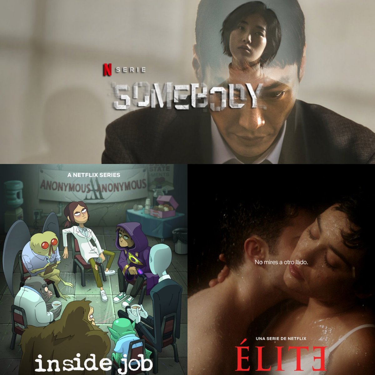 StreamingDings's tweet photo. Heute Neu bei:
Netflix: Somebody -Staffel 1-
Inside Job -Part 2-
Elite -Staffel 6-
#Netflix #Somebodey #InsideJob #Elite #StreamingDings📺 https://t.co/0Nh90DrYJf