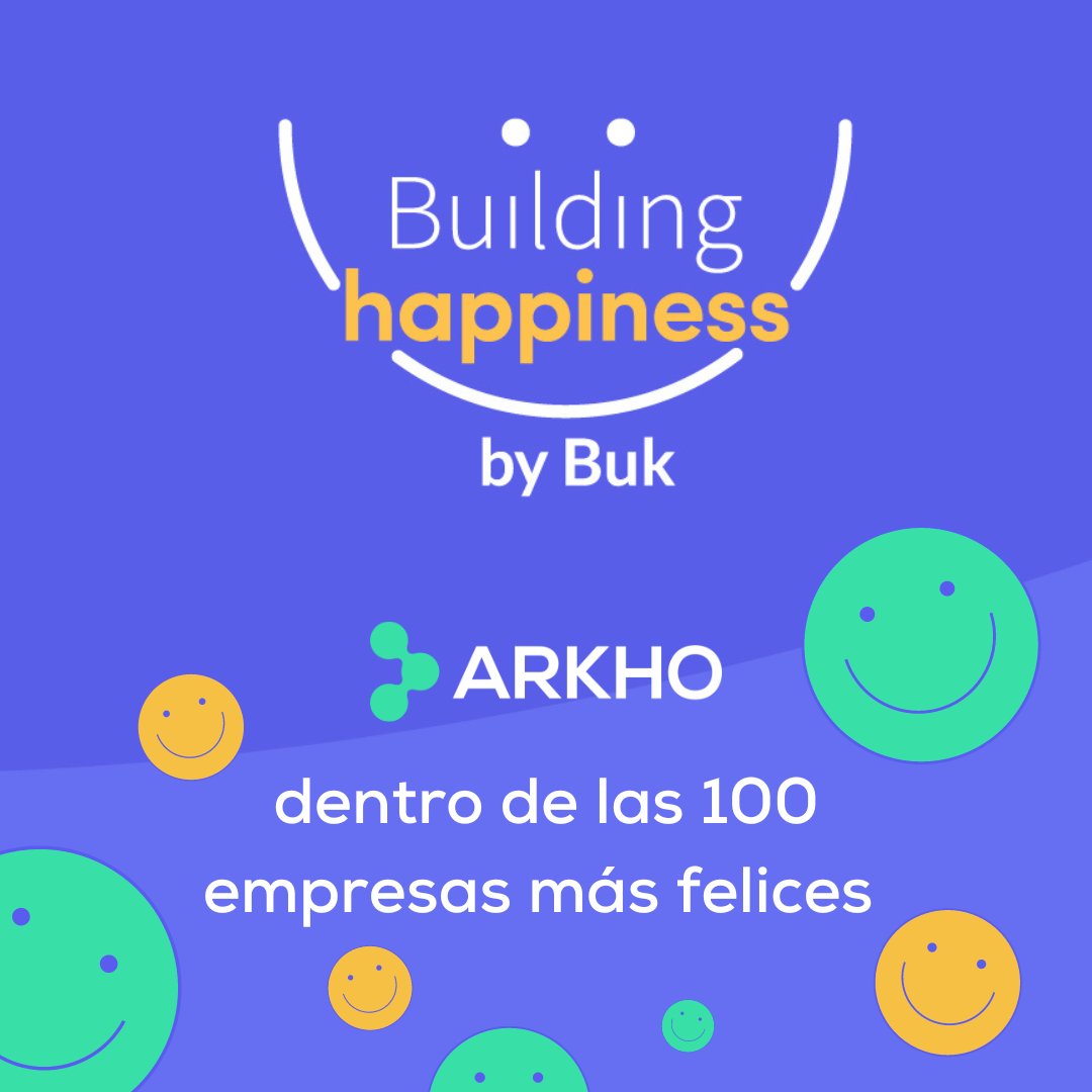 Arkho_io's tweet photo. ⭐ ¡Orgullosos de estar dentro de las 100 organizaciones más felices! Ranking realizado por Buk según la 2da versión de Building Happiness 2022

🗝 Sé parte del equipo, trabaja con nosotros: rrhh@arkho.io

#ARKHO #jovenesenTI #buildinghappyness #happiness #rrhh #trabajo #empresas https://t.co/MDtTK4MagZ