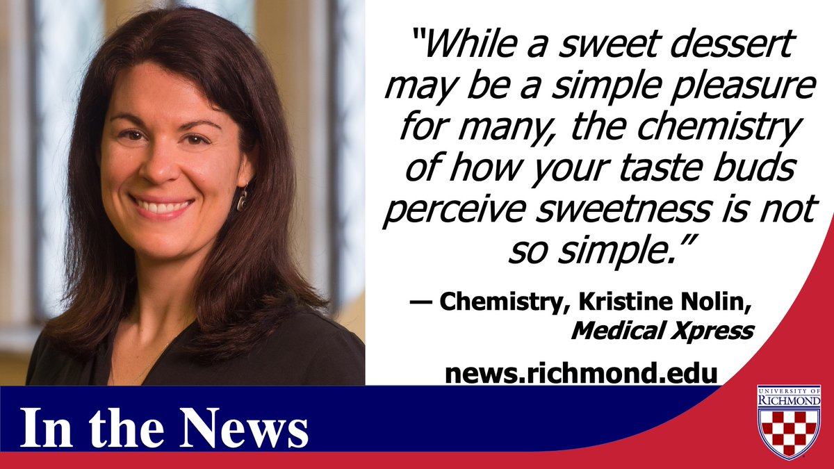 Chemistry professor Kristine Nolin authored this article picked up by @medical_xpress and originally published in the @ConversationUS about the difference between #ArtificialSweetener and natural sweeteners. https://t.co/rJqgWmpKO9 https://t.co/V4sHVrsKyI