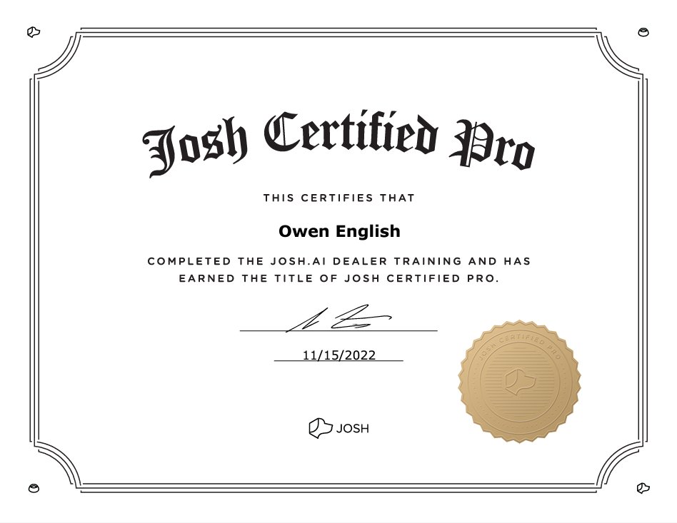 aztecsandc's tweet photo. Big congrats to our tech Owen English for becoming a @joshdotai Certified Pro! 🎉

Click the link below to learn more about https://t.co/TqA5jP8G0p and reach out to one of our Home Automation Designers about integrating Josh into your home!

#homeintelligence #smarthome #joshai https://t.co/vAkAM4V3zq