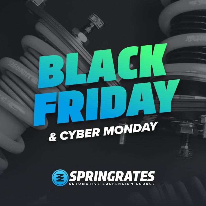 springrates's tweet photo. Start saving with Black Friday prices today! Save up to 30% off during the biggest suspension sale of the year. Shop: https://t.co/jdBNuNg8Vf 
#stance #stanced #coilovers #suspension #blackfriday #sale #carswithoutlimits #jdm https://t.co/fMZvfz9f8w