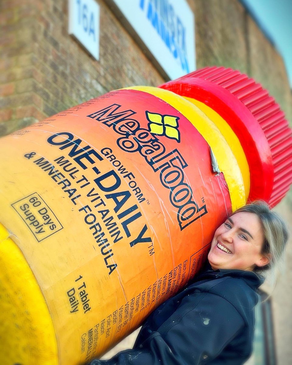 theillusionists's tweet photo. Always take your vitamins…. #bigprop #twinsfx #itsahugeyear #giantprops #effects #christmasiscoming #filmprop #Borrowers https://t.co/7q000P4iMO