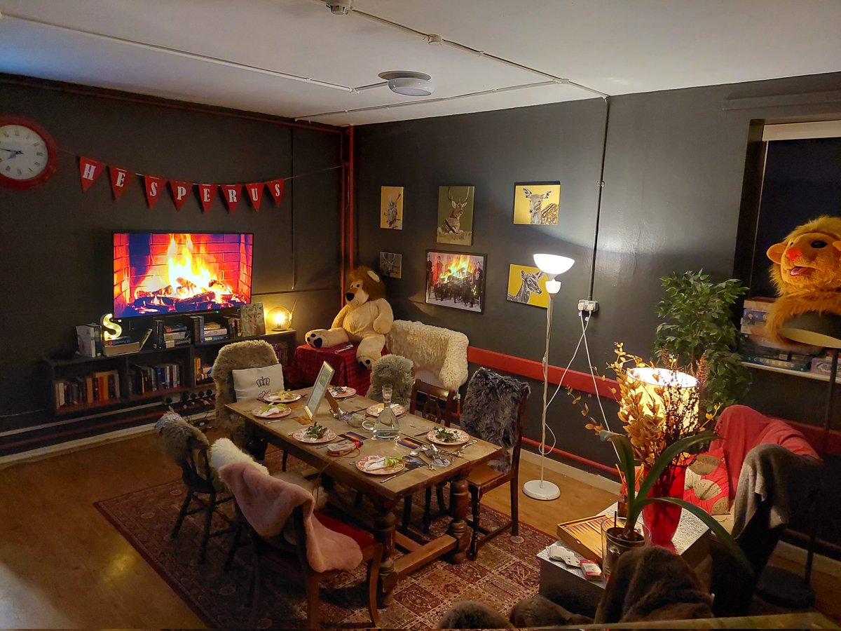 PangCollHesp's tweet photo. It's Division Come Dine With Me this evening the boys have done an amazing job turning Hesperus into a Hunting Lodge, they are busy cooking awaiting the arrival of the judges. #iloveboarding #PangCollCommunity #PangCollFlourish #PangCollInitiative #PangCollCreativity https://t.co/ju6aCdNS1u