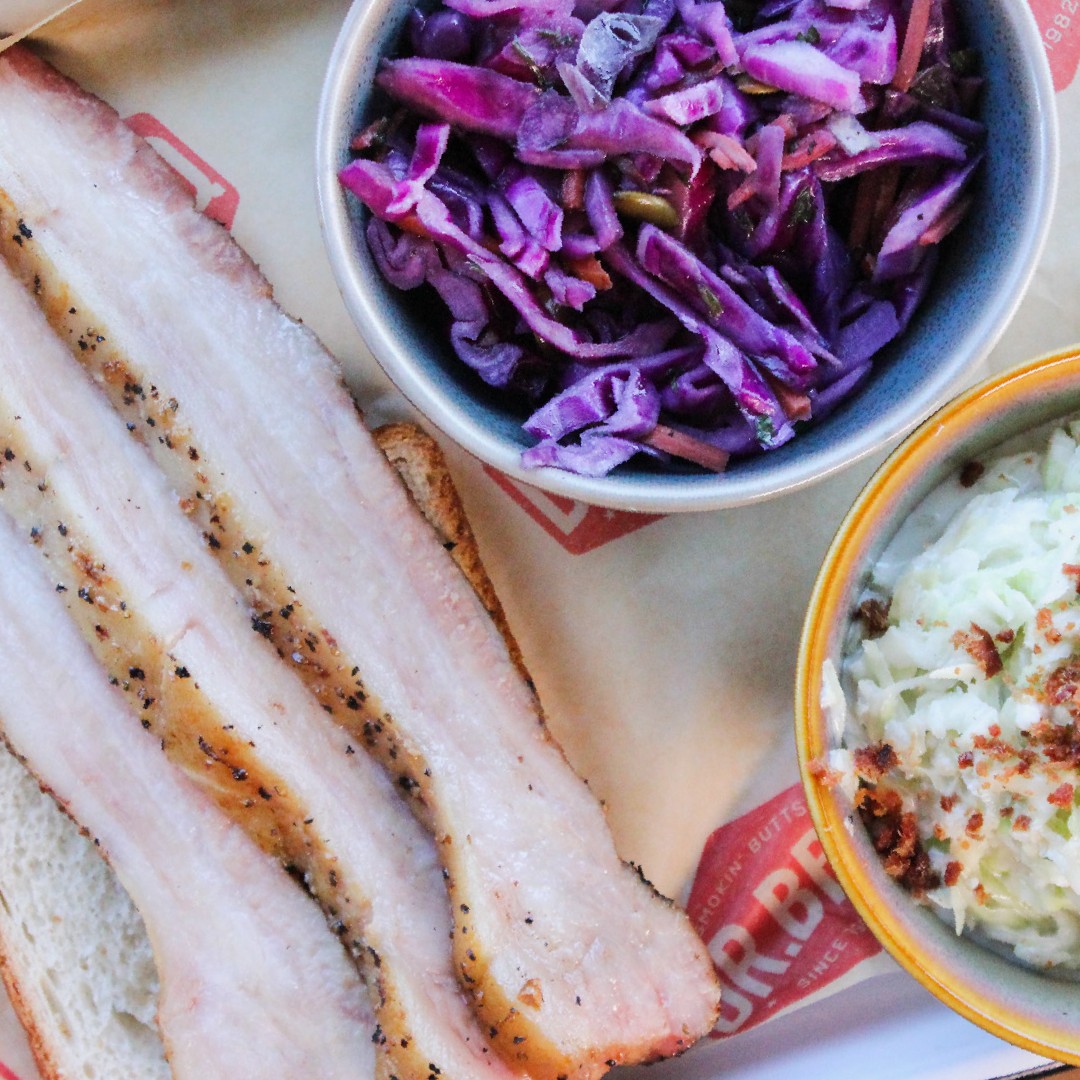 Pork Belly. Purple Slaw. Blue Cheese Slaw. #Period