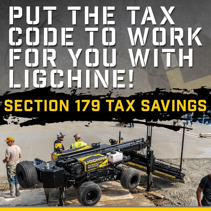 ligchine's tweet photo. ⚠️ Save money on a NEW Ligchine! Take advantage of Section 179 tax savings today! Check it out here 👉 https://t.co/6SXCTASvD0

#MadeInUSA #Ligchine #ScreedLife #BeyondLevel #Section179 #flatwork #concrete https://t.co/tG6npS8MD0