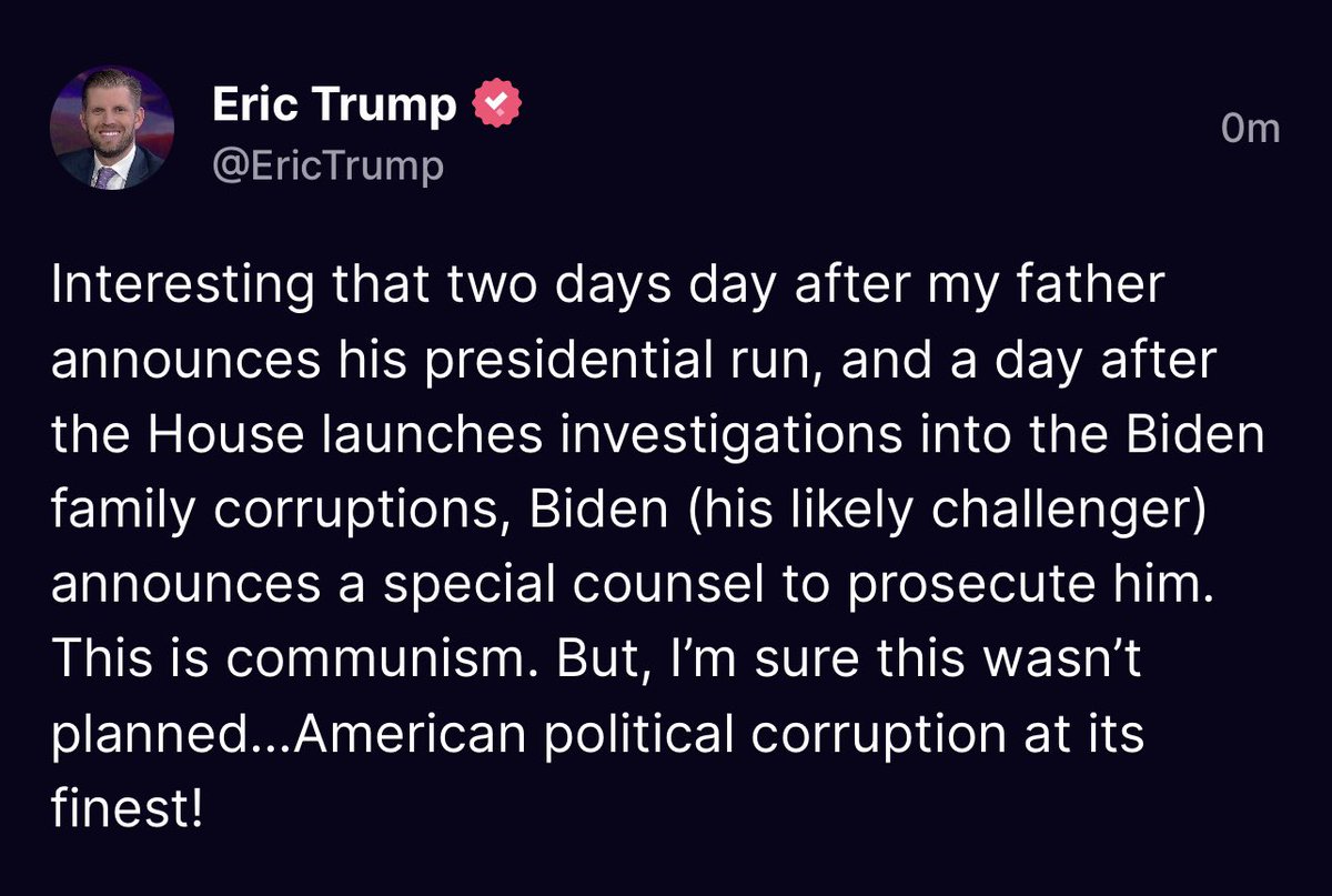 Eric Trump (@erictrump) on Twitter photo 