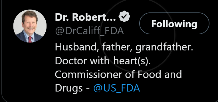 @DrCaliff_FDA  I am also a #husband  #father. Sadly, I won't get to be a #grandfather due to #ALS and the @US_FDA inaction to approve any & all treatments to combat this 100% terminal heterogeneous disease. I could be your #grandchild, #child or even #you. Use your #heart(s)