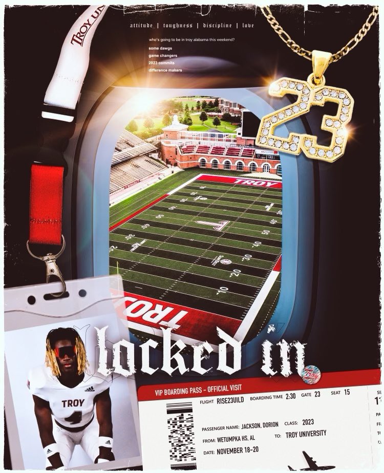 Pumped for the weekend ahead in Troy University on my Official Visit the 18th-20th GO TROJANS!!!!!⚔️⚔️<a href="/TroyRecruiting/">Troy Football Recruiting ⚔️</a> <a href="/TroyTrojansFB/">Troy Trojans Football 8x⚔️</a>