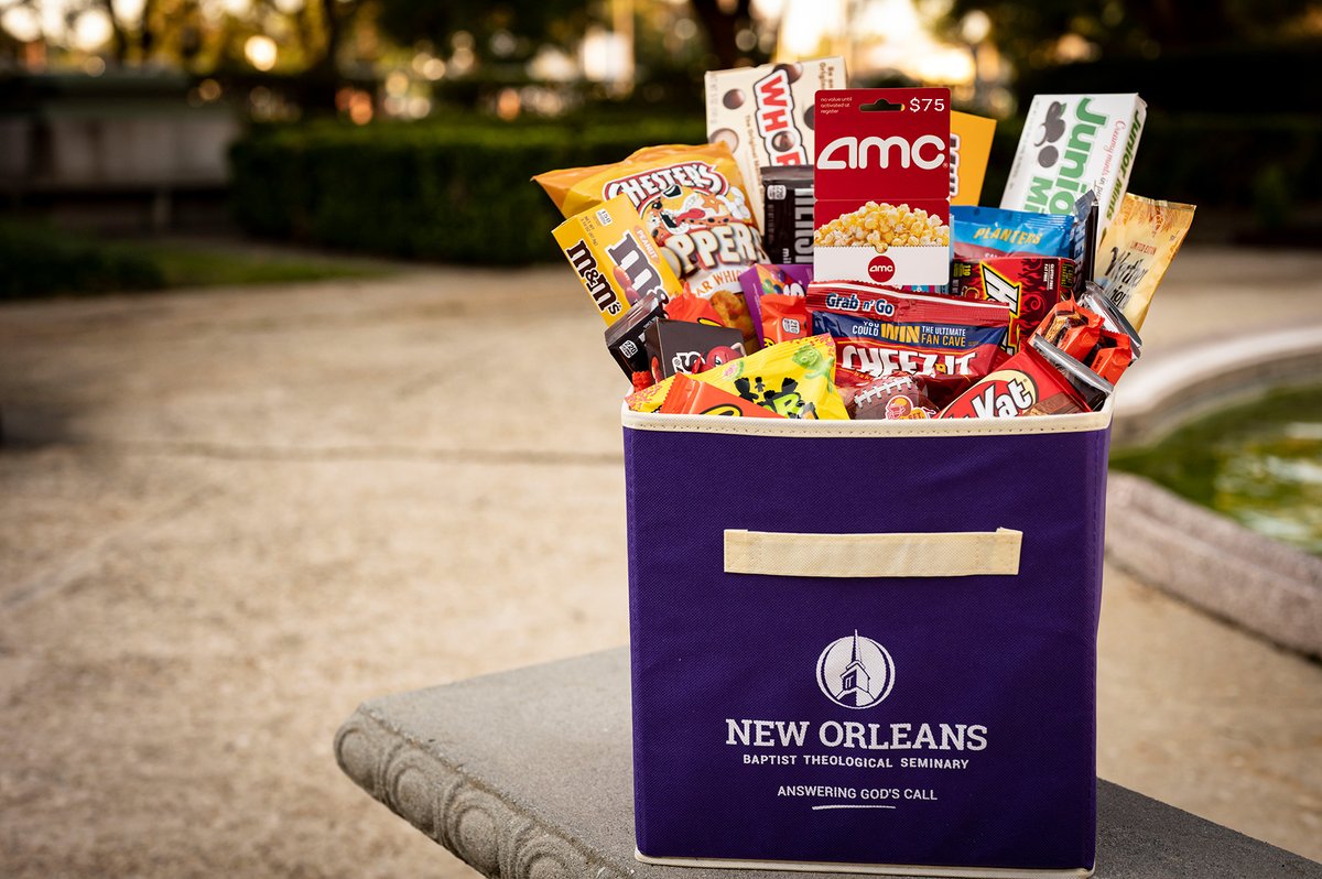 Since our <a href="/NOBTS/">New Orleans Baptist Theological Seminary</a> &amp; <a href="/LeavellCollege/">Leavell College</a> Giving Tuesday theme is "cheerful giving", we want to do something special for YOU. Help us spread the word and be entered for a chance to win this awesome prize pack!

To enter: Like and RT this post!

More Info: nobts.edu/givingtuesday/…