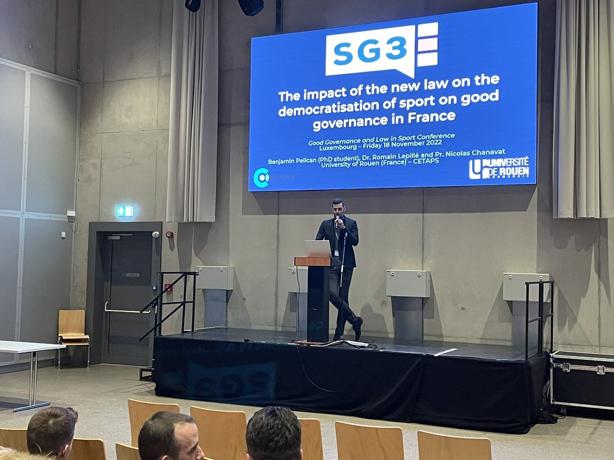 End of 3 days at @LUNEXUniversity for the conference on "Good Governance and Law in Sport" with many interesting exchanges.

Thanks to <a href="/MathieuMarlier/">Mathieu Marlier</a> and the whole <a href="/SG3_Game_EU/">Sport Good Governance Game (SG3)</a> team for these 2 great years of work!

@LaboCETAPS <a href="/univrouen/">Université de Rouen Normandie</a> <a href="/IrihsUniversite/">IRIHS - Université Rouen Normandie</a>