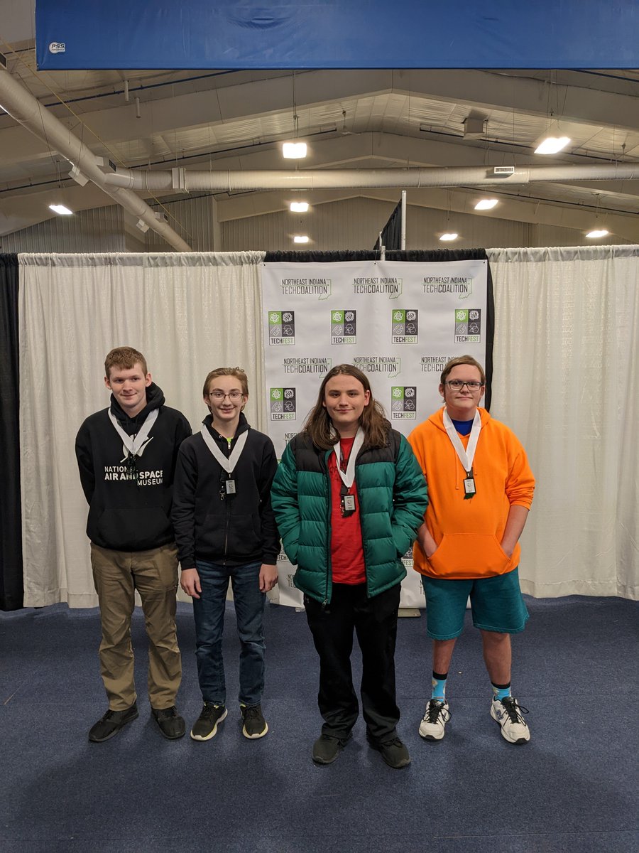 MrCookBHS's tweet photo. Proud of all of our TechFest teams today! Bluffton's hardware challenge, coding, and cyber hunt teams are pictured below. Congrats to Hudson, Logan, Lukas, and Sam for their 2nd place finish in the cyber hunt competition! https://t.co/VMAeO7P1SS