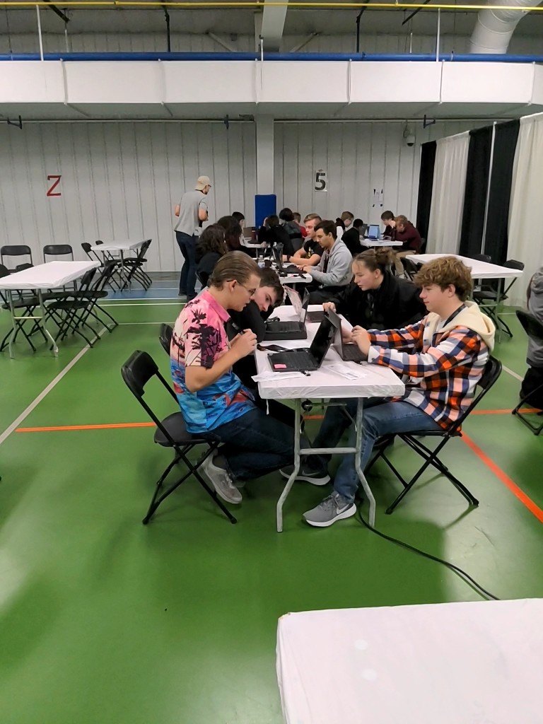 MrCookBHS's tweet photo. Proud of all of our TechFest teams today! Bluffton's hardware challenge, coding, and cyber hunt teams are pictured below. Congrats to Hudson, Logan, Lukas, and Sam for their 2nd place finish in the cyber hunt competition! https://t.co/VMAeO7P1SS
