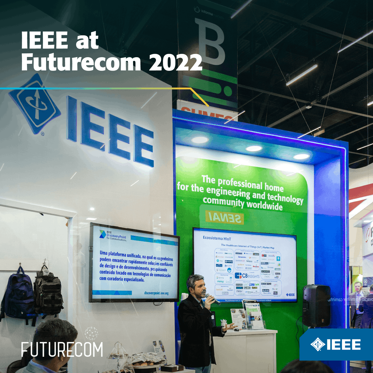 IEEEorg's tweet photo. #IEEE members joined other expert technologists at #Futurecom2022 to see what's in store for the future of technology, and to share predictions of their own. Impact Creators explored a variety of future-focused topics centered around #5G, AI and more. https://t.co/RdEfoQzgrL