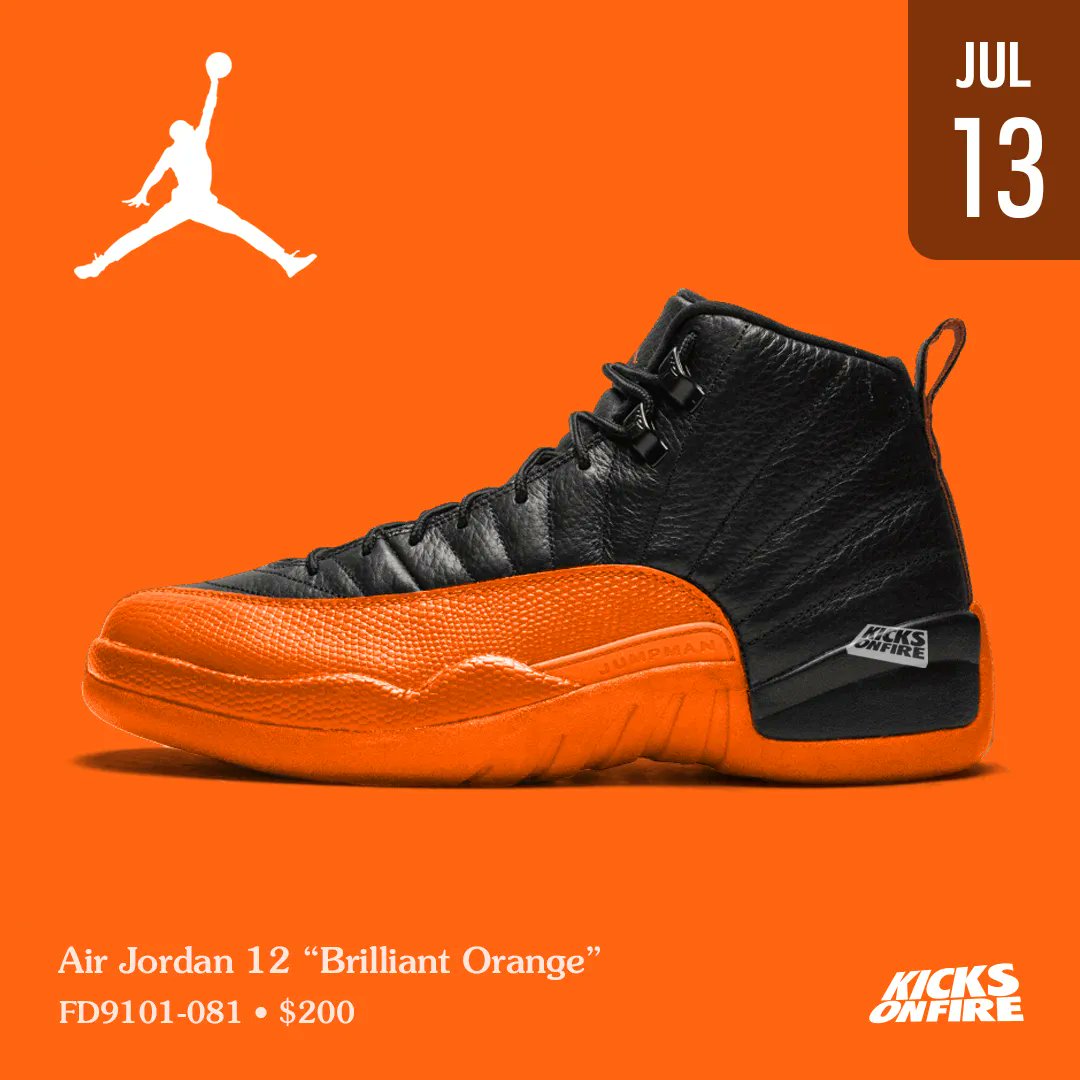 Jordan 12's brillant orange on feet｜TikTok Search