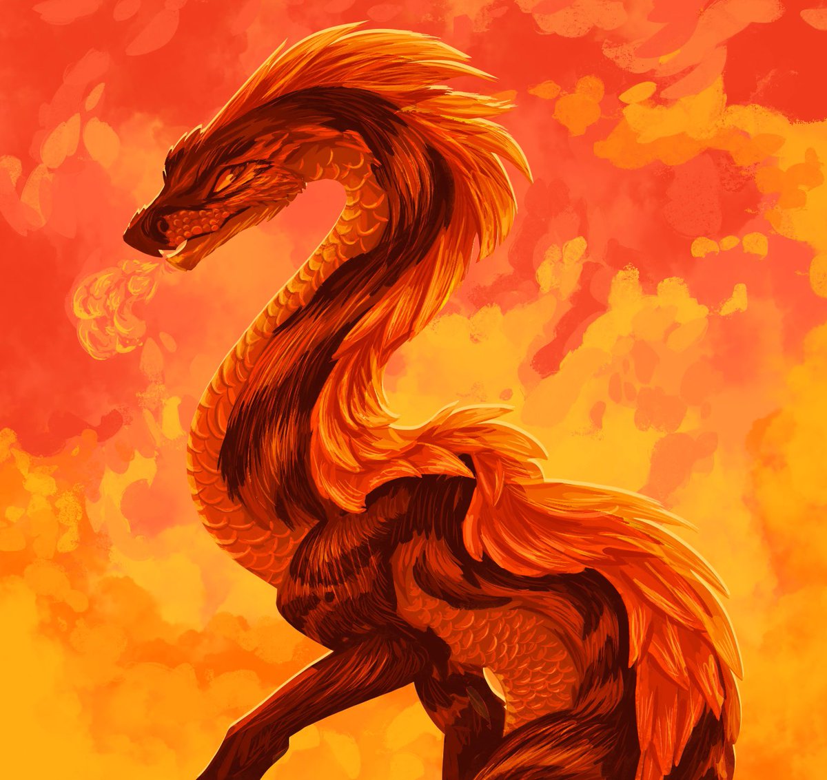 DrawesomeJulia's tweet photo. #dragon #dragonart #serpent #art #procreate #procreateart #dragons https://t.co/3SLvU0sTaV