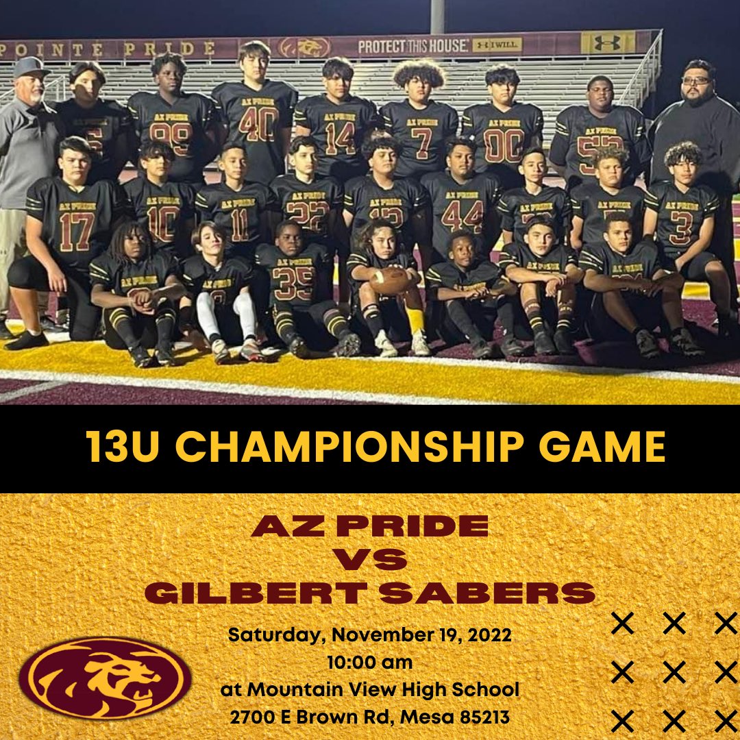 AZPrideFB's tweet photo. Let’s go @AZPrideFB !!
🤩🏈🦁🏆 https://t.co/KAVEiYqWl7