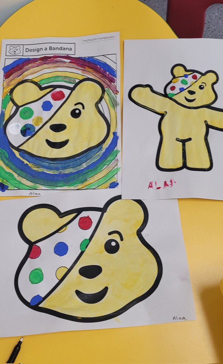 The children on diaylsis have been very busy today making #pudseybear crafts for @BBCCiN @Leeds_Childrens