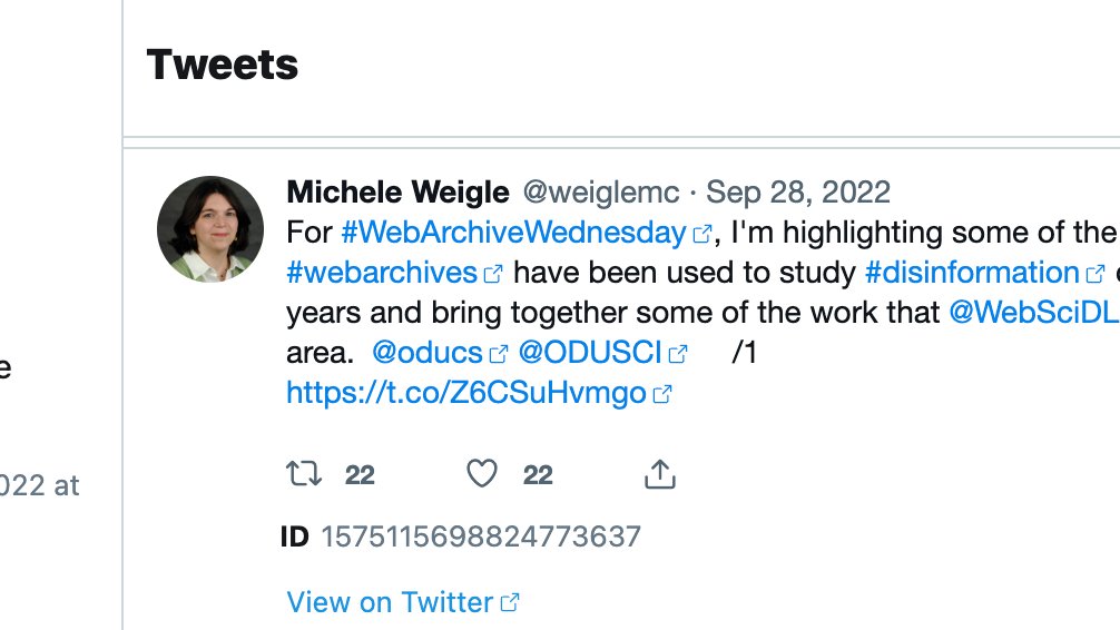 If you've downloaded your Twitter archive, note that the 'Your archive.html' page renders links in your tweets as t .co links. If Twitter dies, so does the t .co redirection service. See below to further preserve the links in your tweets.