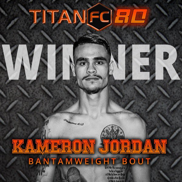 Kameron Jordan def. John Ortiz by Submission via Rear Naked choke at 1:25 of Round 1 #TitanFC80