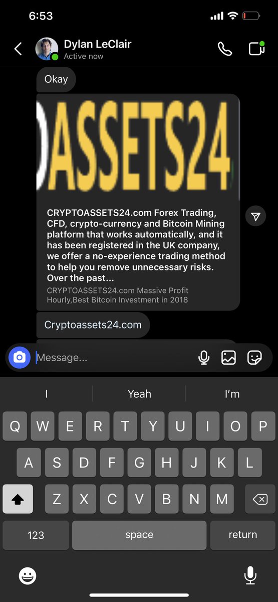 ERQInvestments's tweet photo. @dylanleclair Ur name scamming ppl on Instagram https://t.co/2HnZK62siK