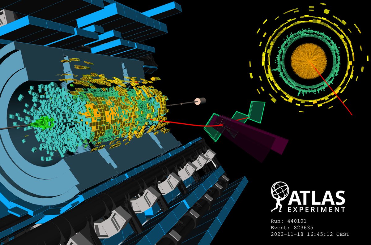steinber's tweet photo. Record breaking collisions of lead ions, tonight in @ATLASexperiment! https://t.co/HzNqJpyYbK