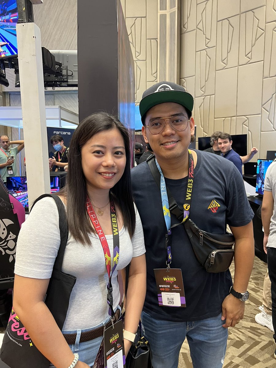 Astraea003's tweet photo. T’was so niceee meeting you guys!! 🛡️⚔️1/2 

@gabusch
@helloluis
@kookoocryptotv

#YGG #YieldGuildGames #PHWeb3Fest https://t.co/vfiLoUE97i