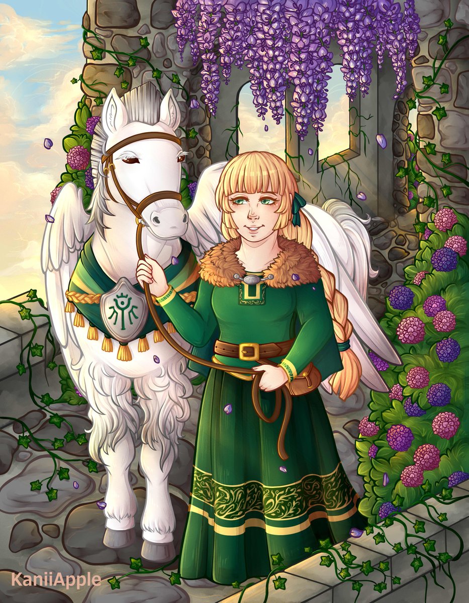Here's a full reveal of my zine piece for <a href="/FaunainFodlan/">Fauna in Fodlan @ Leftover Sale Ongoing</a>! I drew Ingrid with her pegasus :) I loved making this piece as it was my first ever zine contribution. Leftover sales are still open!