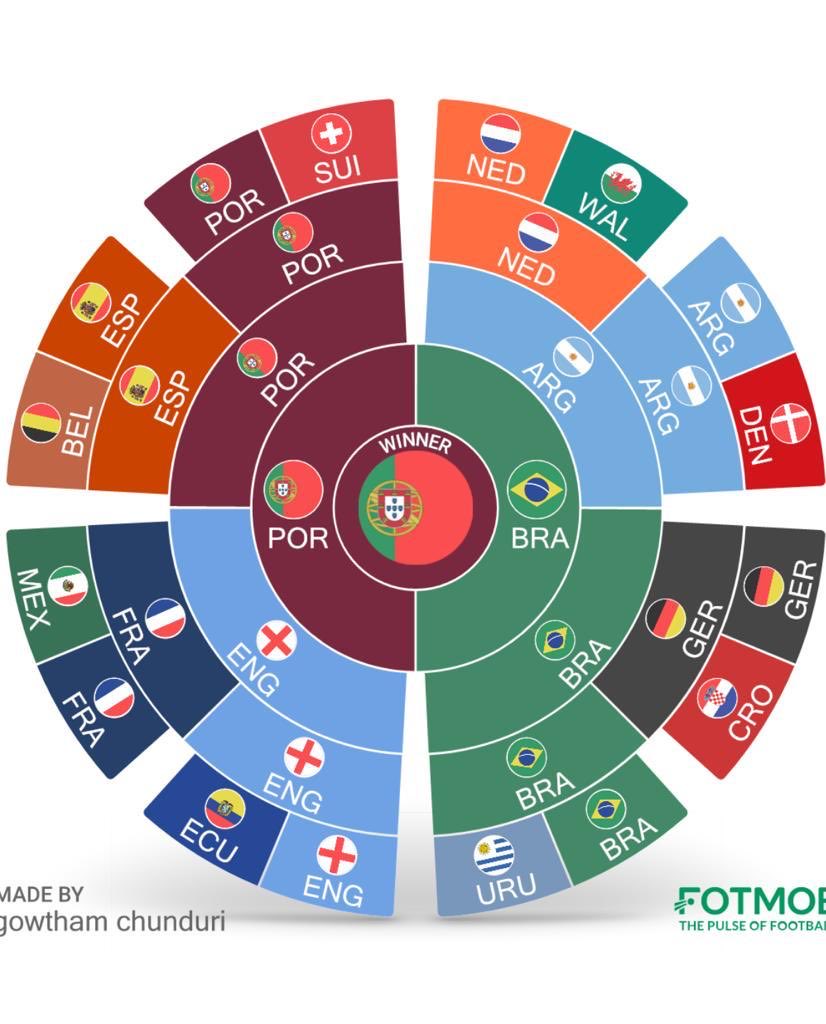 GowthamChunduri's tweet photo. The prediction #fifaworldcup2022 #fifaworldcup #fifawc22 #CR7 #BF11 #POR https://t.co/QH5Ga712RJ