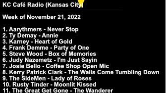 "Moonlit Kissed" from "Alchemy Road" has moved up to #10 on the Nov 21 <a href="/KCCafeRadio/">KC Cafe Radio</a> top 20 chart on <a href="/RadioIndieA/">Radio Indie Alliance</a>.
Listen: spoti.fi/3r3oPyd
Request: kccaferadio.com/rusty-tinder
Website: rustytinder.com
#RadioCharts #AlchemyRoad #RustyTinder #InternetRadio #Top10