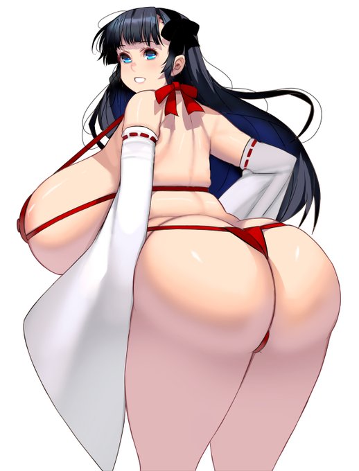デカ尻巫女さん
Priestess with big buttocks 