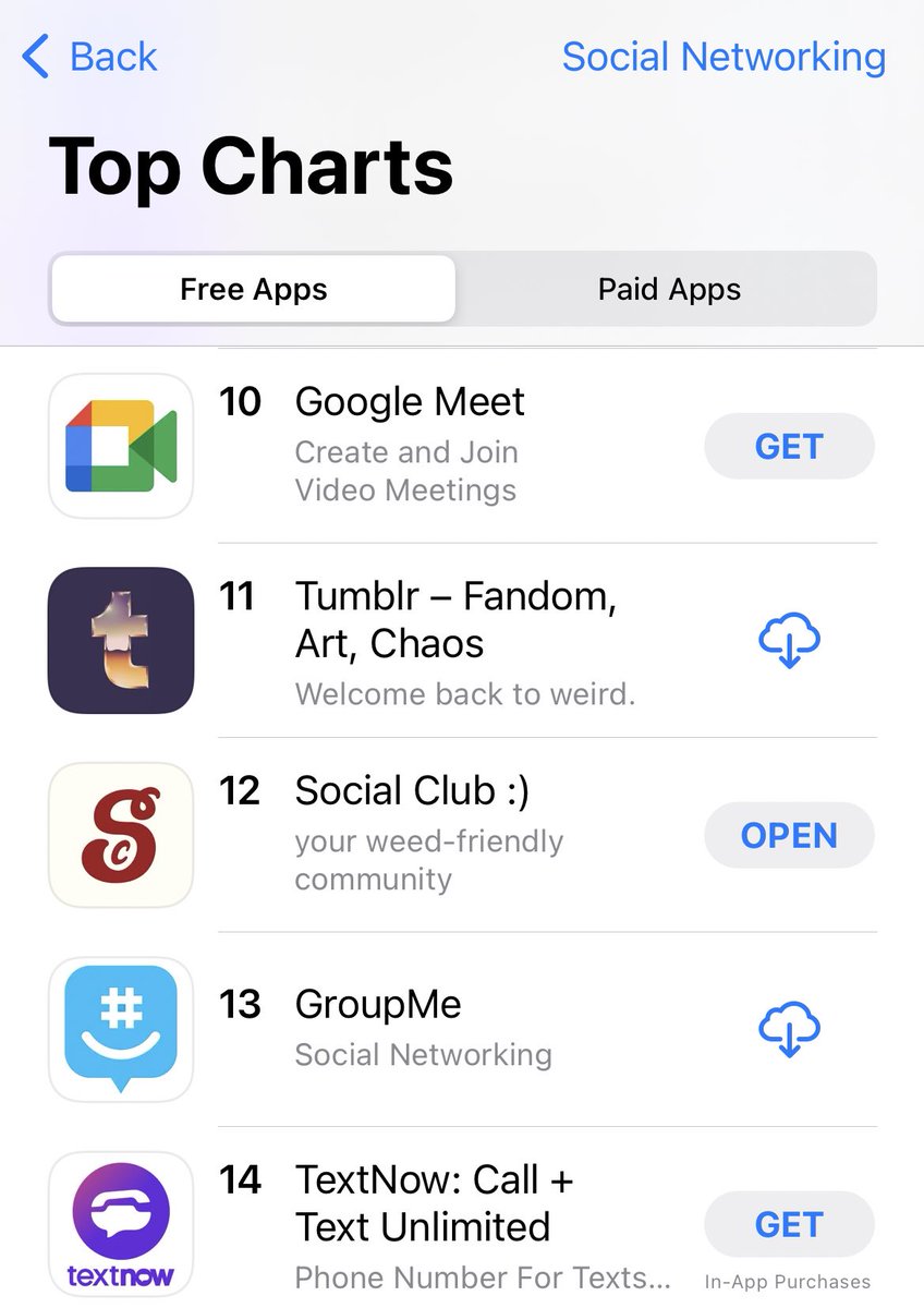 We are the #12 app on social networking apps ! onelink.to/socialclub > join the club
