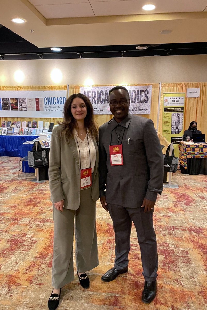 drelisagambino's tweet image. It was amazing running into @SublimeMabiala at #ASA2022! We hadn’t seen each other since precovid, when we were both doing our phds @africanstudies! @LSEIRDept