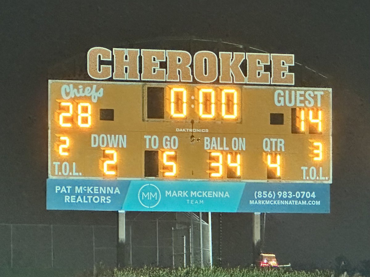 Cherokee over Seneca🏈