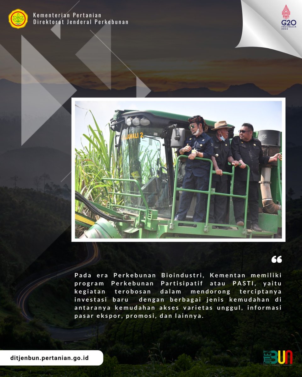 dhani_gartina's tweet photo. Sistem pertanian bioindustri adalah wahana diseminasi inovasi teknologi pertanian. #perkebunanbioindustri
 
#PerkebunanBioIndustri https://t.co/KjMMPlUf1C