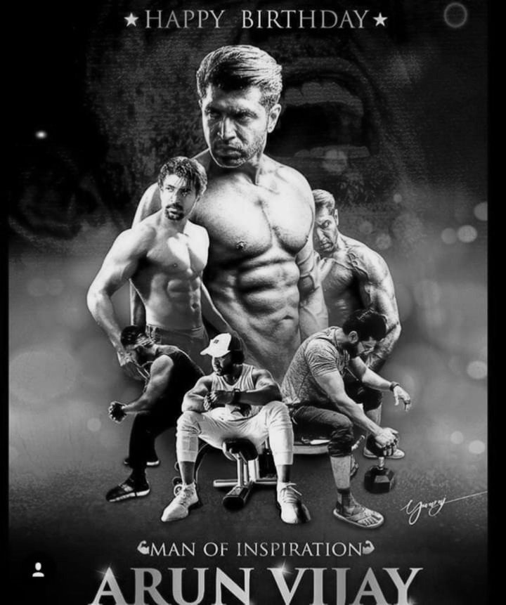 AnnaDuraiAVFan's tweet photo. " Man of Inspiration - Arunvijay"💯... என் அன்பு அண்ணாவுக்கு @arunvijayno1  இனிய பிறந்தநாள் வாழ்த்துக்கள்💥
 #HBDArunVijay https://t.co/LFydS9XeEs