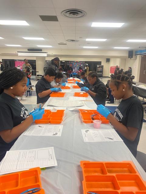 McGowenSci's tweet photo. Glad STEAM night was a success! Parents, students and teachers were completely engaged. Shout out to the band and dance team for performing! @aarich411 @WellsWolverines #WMSscience #TheWellsWay #SpringISD https://t.co/pfQIpu3nDt