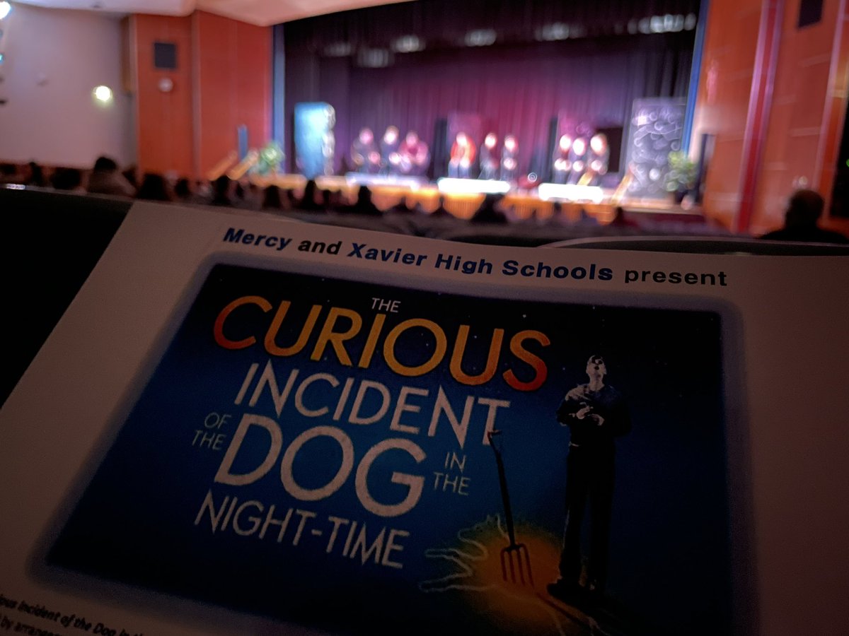 XavierHighCT's tweet photo. Live from Randolph Road…

It is Opening Night‼️

After months of practice, the curtain has gone up on your Mercy/Xavier Theater production of “The Curious Incident of the Dog in the Night-Time.”

Congratulations to the entire cast and crew‼️

#TwoSchoolsOneFamily 
#ThisisXavier https://t.co/i4IZKr17LQ