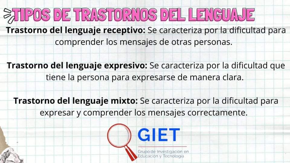GIET2_0's tweet photo. No pierdas el hilo de esta información TRASTORNOS DE LENGUAJE https://t.co/WwnPsq2Qt9