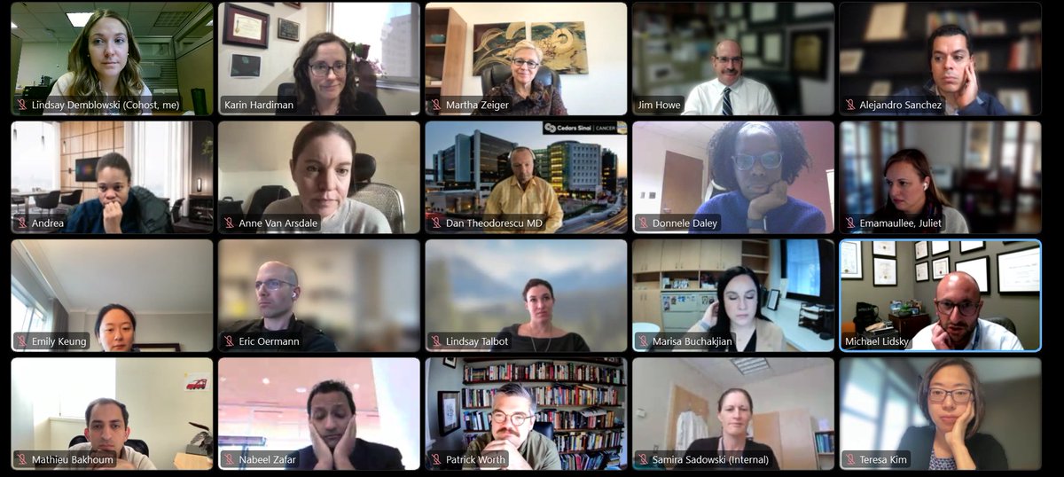 Senior and mid-career surgeons lend their expertise to <a href="/theNCI/">National Cancer Institute</a> ESSP and <a href="/AmCollSurgeons/">American College of Surgeons</a> NSSP awardees on critical topics to advance their careers as surgeon-scientists @HardimanKarin @DrEmamaullee <a href="/Dan_Theodorescu/">Dan Theodorescu</a> <a href="/JenniferGrandis/">Jennifer Rubin Grandis</a> <a href="/HaydenGephartMD/">Melanie Hayden Gephart</a> <a href="/rebecca_sippel/">Rebecca Sippel</a> <a href="/Chris_Barbieri1/">Chris Barbieri</a>