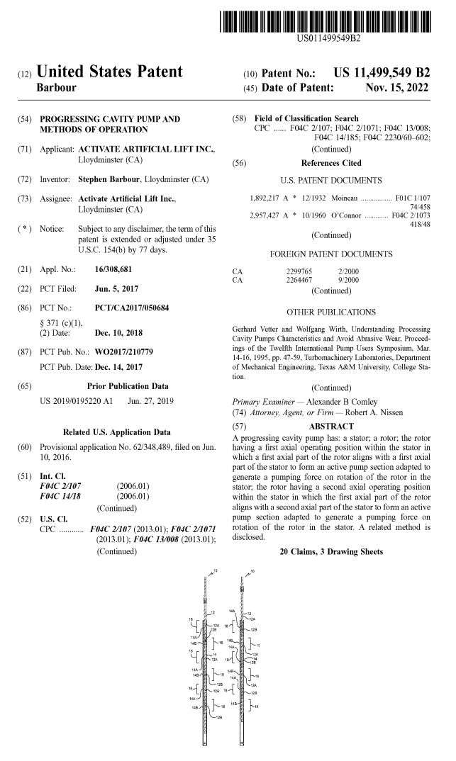 SGBarbour's tweet photo. My first ever approved patent finally dropped. I am very proud of this PCP technology improvement, I think it is going to be a big deal for oil and gas production efficiency. Less waste, less cost, more oil! #EFT #oilandgas 

Commercialized here:
https://t.co/wzVjRxlqgq https://t.co/p3NqeWS1HT