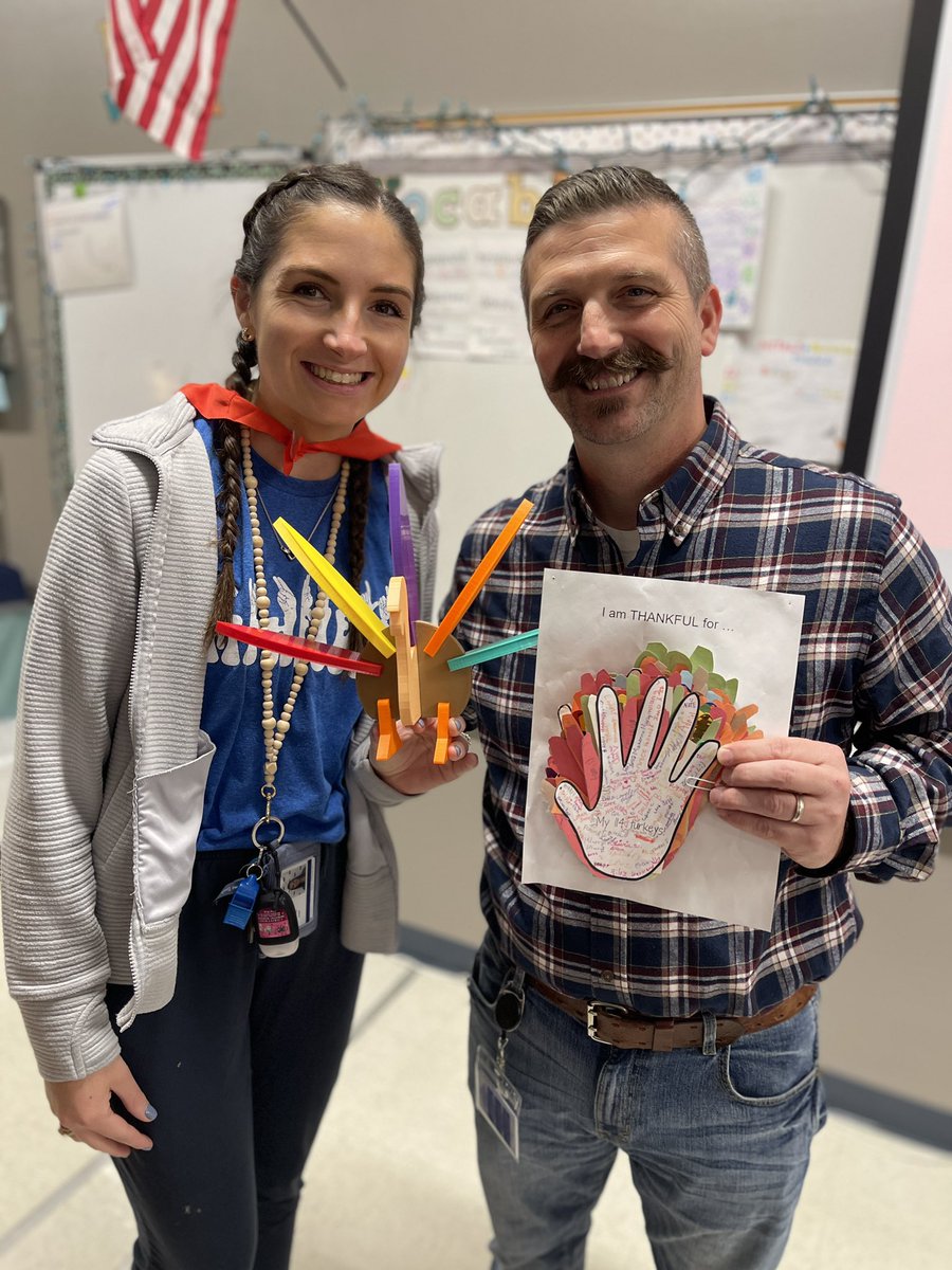 Coach Rose is the winner of our Thankful Hand Turkey Contest! Her entry said she was THANKFUL for her 114 TURKEYS (students). Each student filled out a hand with what they are thankful for! #smsraidernation #Smshandturkey #bisdshines #wearebirdvilleisd #trendthepositive