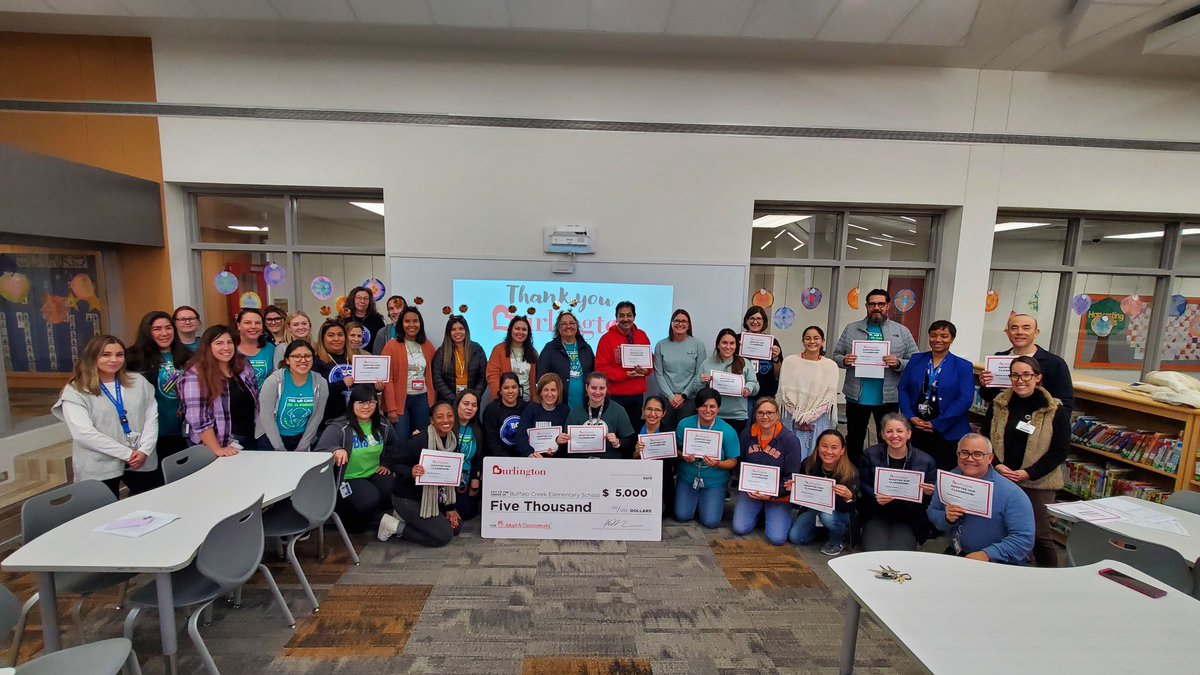 We are excited to announce that <a href="/Burlington/">Burlington</a> adopted our classrooms! We are thankful for their generosity. <a href="/SBISD/">Spring Branch ISD</a>