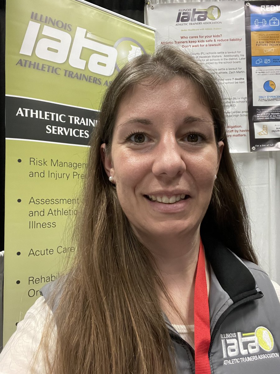 ATCAndrea's tweet photo. #SSATs who makes the final decision to hire ATs? School boards! So who do we get in front of to get more ATs in high schools? Maybe the IL Assoc of School Boards Joint Annual Conference! #iljac22
It feels different being on the other side of the exhibit hall table @ILAthTrainers https://t.co/T8zWpjrnQ6