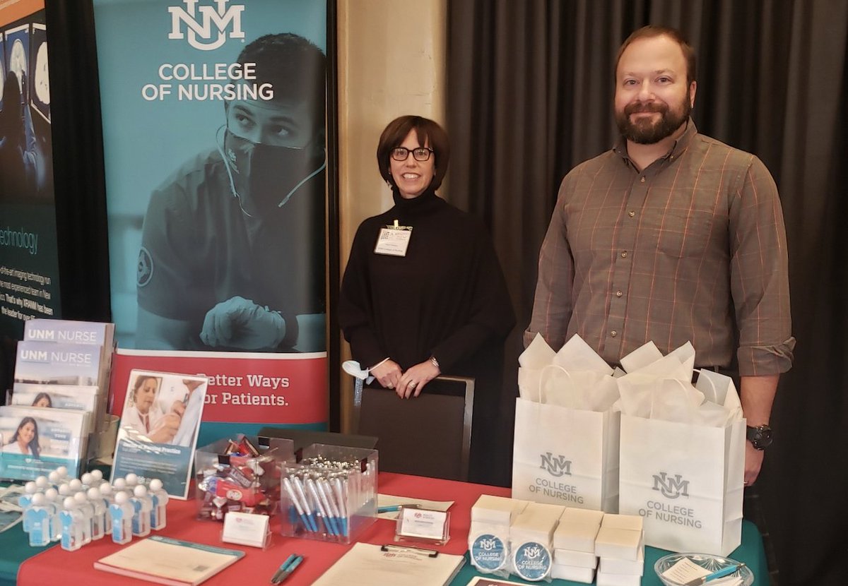 UNM_CON's tweet photo. We’re at the New Mexico Nurse Practitioner Conference in Santa Fe.  Stop by and say hello. 👋#LoboNurse https://t.co/7tCX6GRxZj