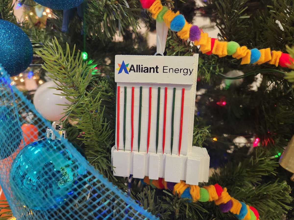 Foundation2Iowa's tweet photo. We ❤️ CR! Check out our "Home for the Holidays" tree at @gazettedotcom  Festival of Trees this weekend! See how many pieces of Cedar Rapids you can find. Thank you to @alliantenergy  for donating a tree for us to decorate - you have your own tiny tower ornament! https://t.co/DRDvJJA4iW