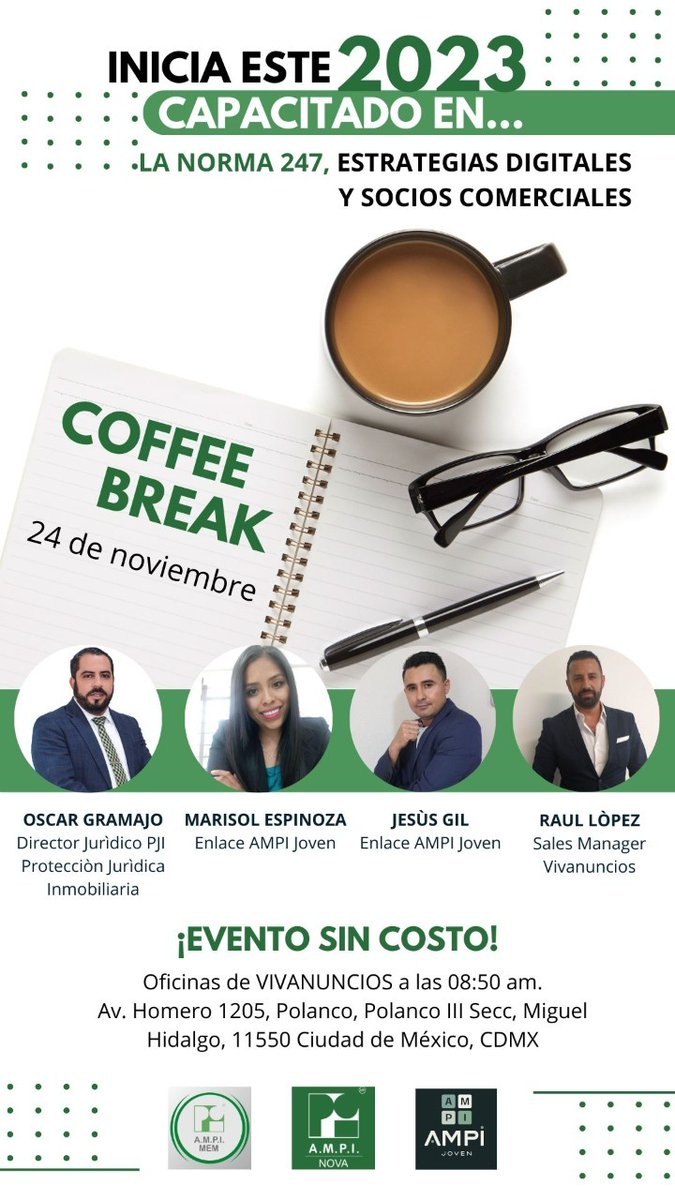 ¡Iniciemos el 2023 con todo! Inscríbete al seminario sobre la Norma 247, Estrategias Digitales y Socios Comerciales. TOTALMENTE GRATUITO, te esperamos este 24 de noviembre. ¡Aparta tu lugar! 👉 bit.ly/3tGdaGz