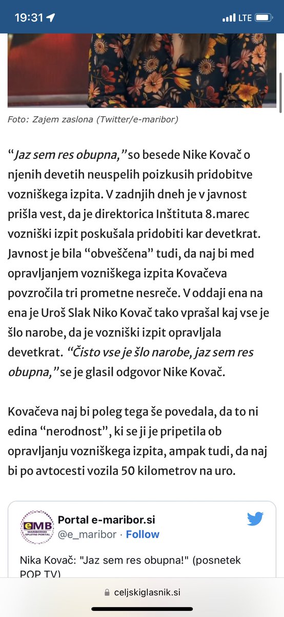 <a href="/brutus91101394/">brutusReloaded</a> <a href="/dr_Olaj/">dr. Anton Olaj</a> <a href="/JJansaSDS/">Janez Janša</a> <a href="/8Marec/">Inštitut 8. marec</a> <a href="/BarackObama/">Barack Obama</a> <a href="/USAmbSlovenia/">U.S. Ambassador to Slovenia</a> Poglej kaj je povedala o sebi... če ne bi imela besednega zaklada je bla za v posebno šolo... in tole fura slovensko politiko, dobesedno preko ulice on medijev? Niti izpita za avto ne zmore narest... a res ni nobenmu spod časti, da mu tole žvižga kak naj pleše???