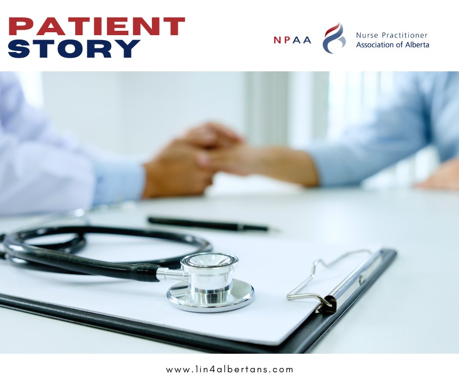 AlbertaNPs's tweet photo. As we wrap up #NPWeek, we wanted to take a moment to share a story from a patient that we were given permission to post. To preserve their anonymity, we will refer to them as A.M.

A 🧵 1/15 https://t.co/pU58ZjYAA6