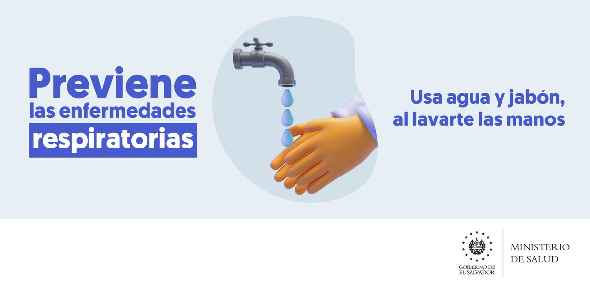 Ministerio de Salud on Twitter: "¡Prevenir enfermedades respiratorias es fácil! Cada vez que tengas contacto con otras personas o superficies, procura lavar tus manos. 🧼🤲 https://t.co/HMdQF6TULo" / Twitter