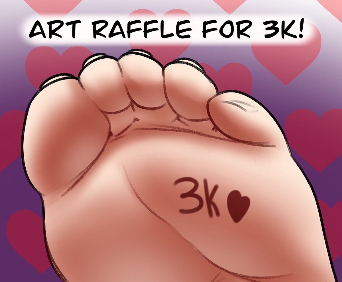 🦶🏻3K followers ART RAFFLE🦶🏻

Thank you for the support!❤️
The winner will receive a full illustration!

To enter the raffle:
🌙~Like/Retweet/Follow
🌙~Comment with the character you want me to draw

The raffle ends November 20th, good luck!
#artraffle #feet #sizetwitter